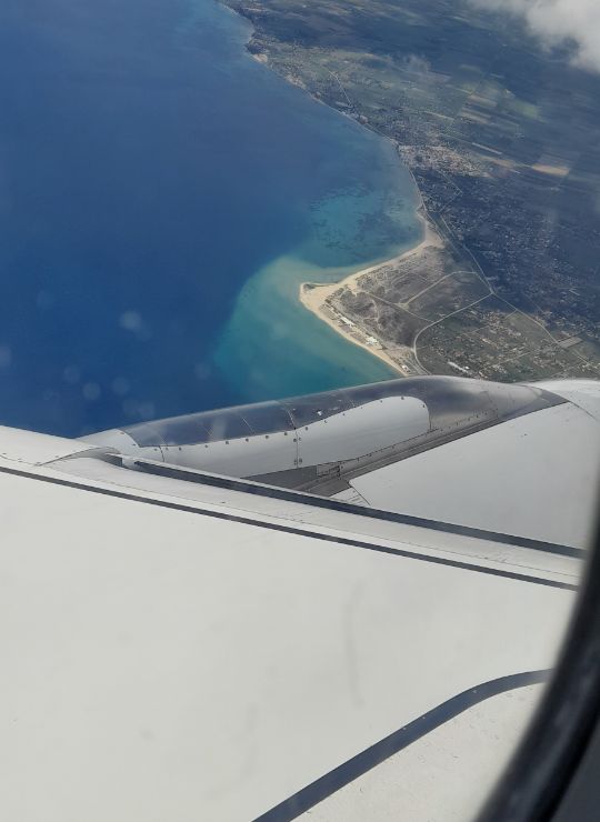 Ausblick aus dem Flugzeug
