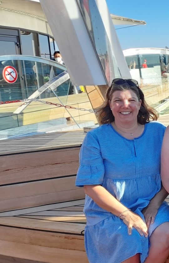 Nadine Casper auf Ostseekreuzfahrt